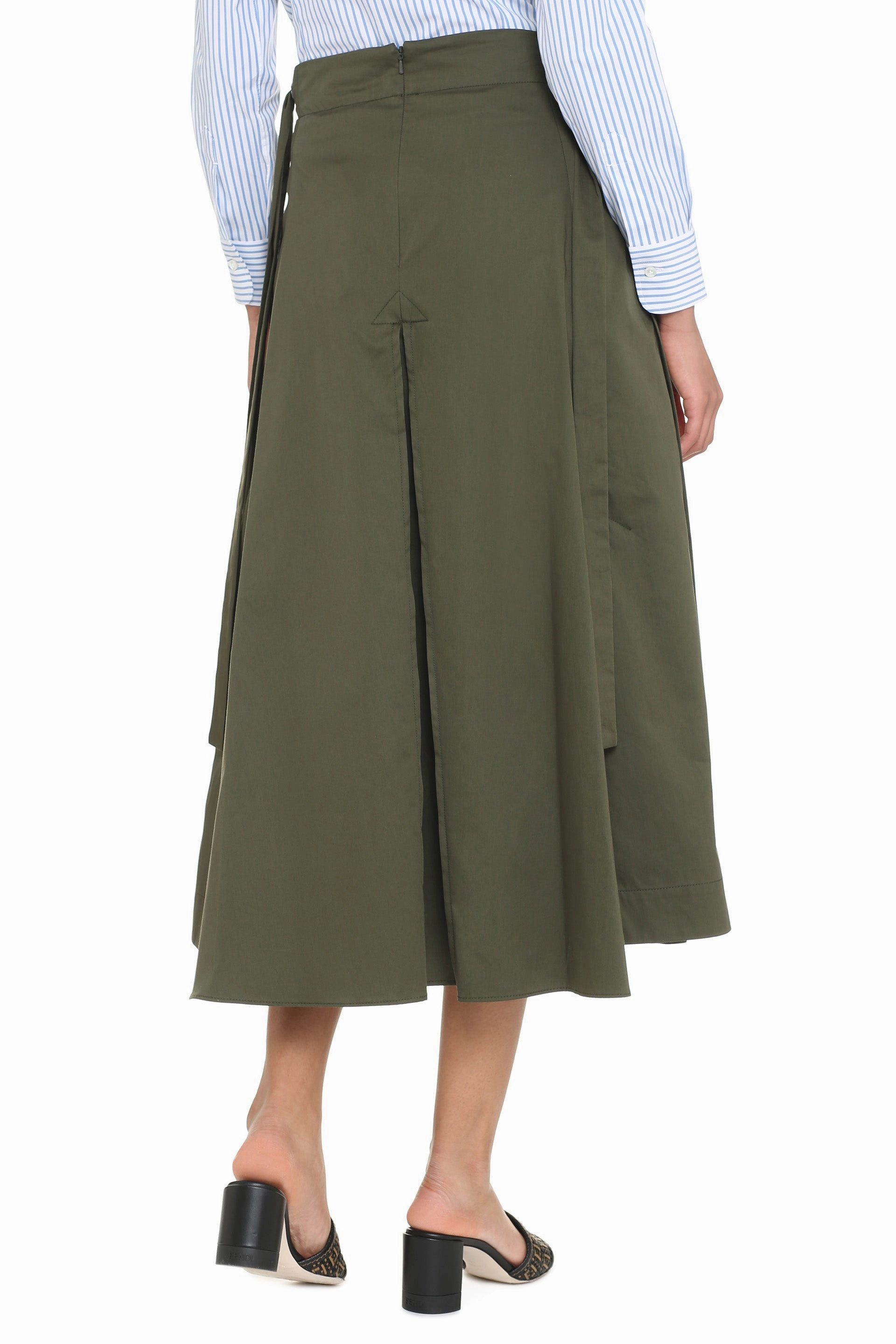 'S Max Mara Tegola Pleated Midi Skirt