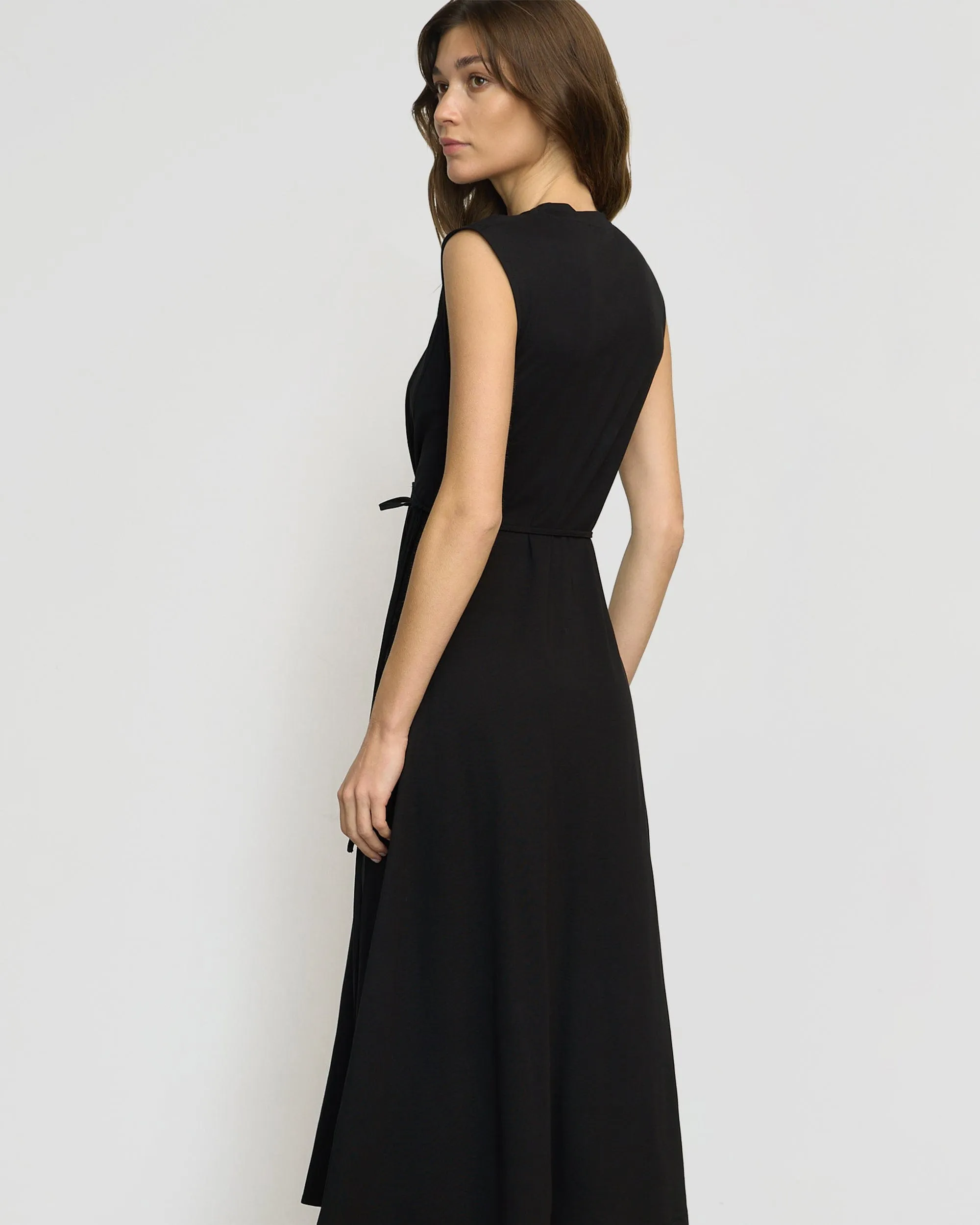 Agnes Twist-Drape Jersey Dress