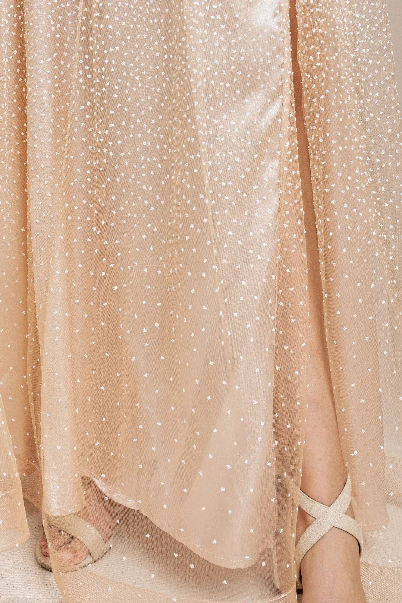 Angelique Dress Diamond Champagne
