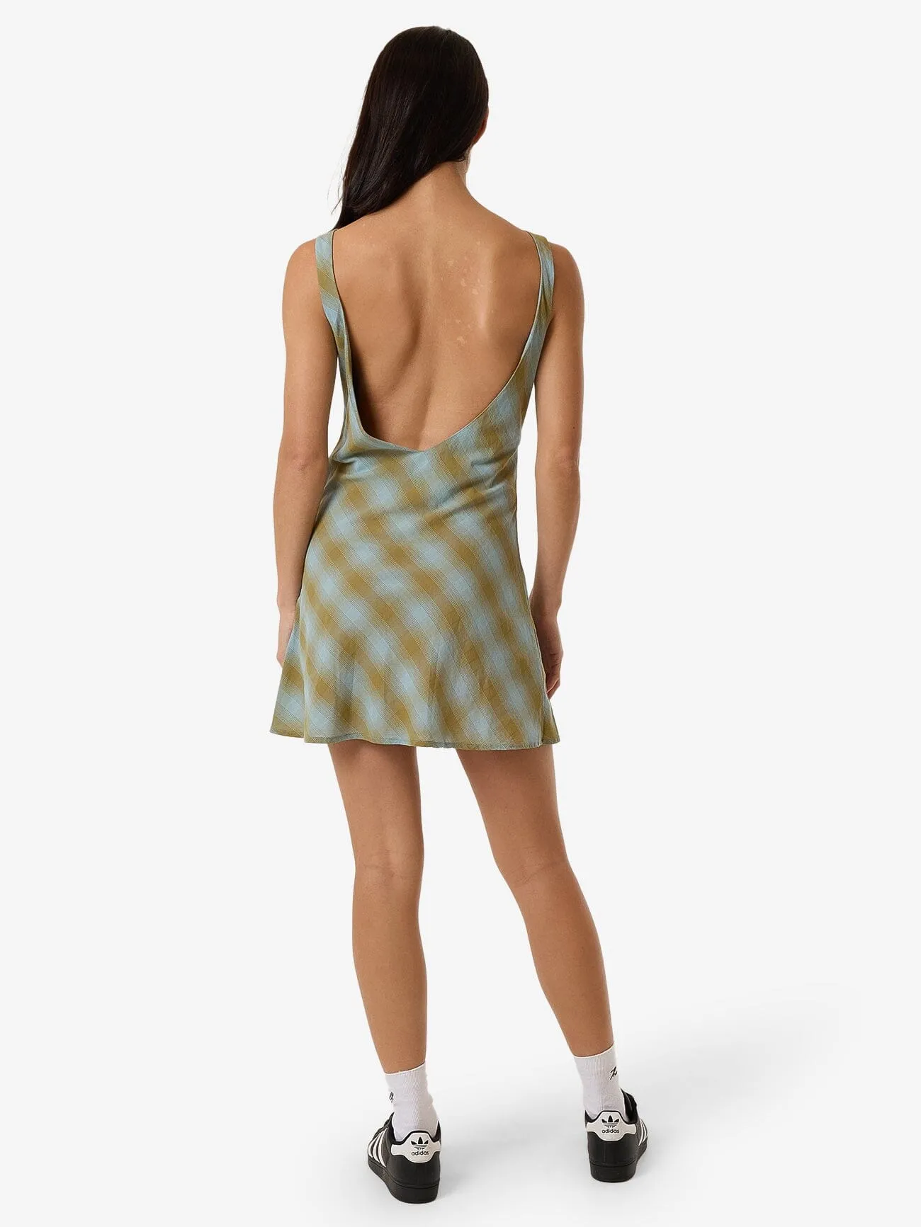 Ansley Xavier Mini Dress - Stone Blue