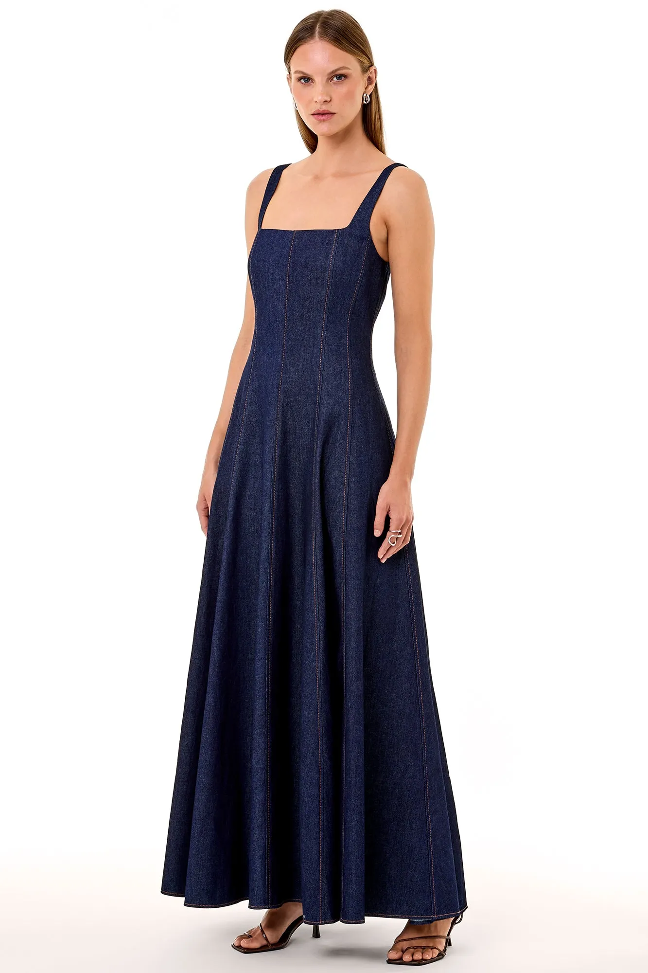 ATHENA DENIM DRESS - INDIGO