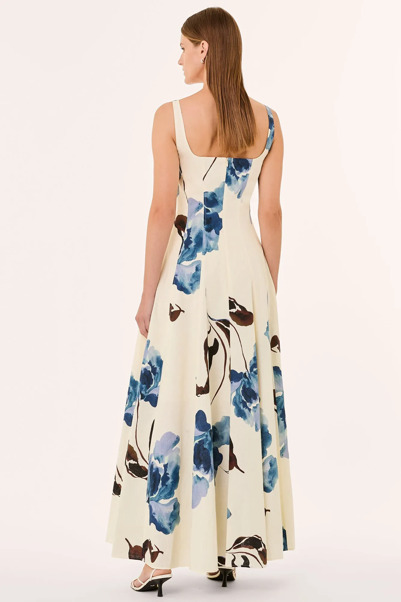ATHENA DRESS - ALENA BLUE FLORAL