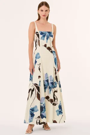 ATHENA DRESS - ALENA BLUE FLORAL