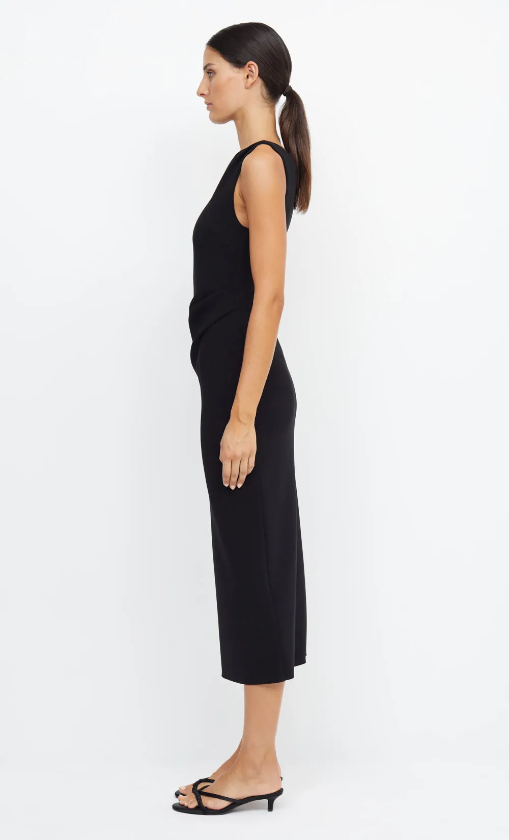 BE MINE ASYM DRESS - BLACK
