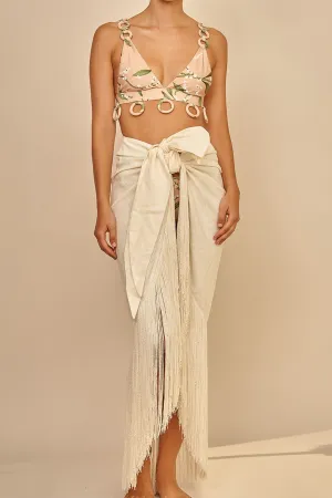 Beige Cover-up Skirt
