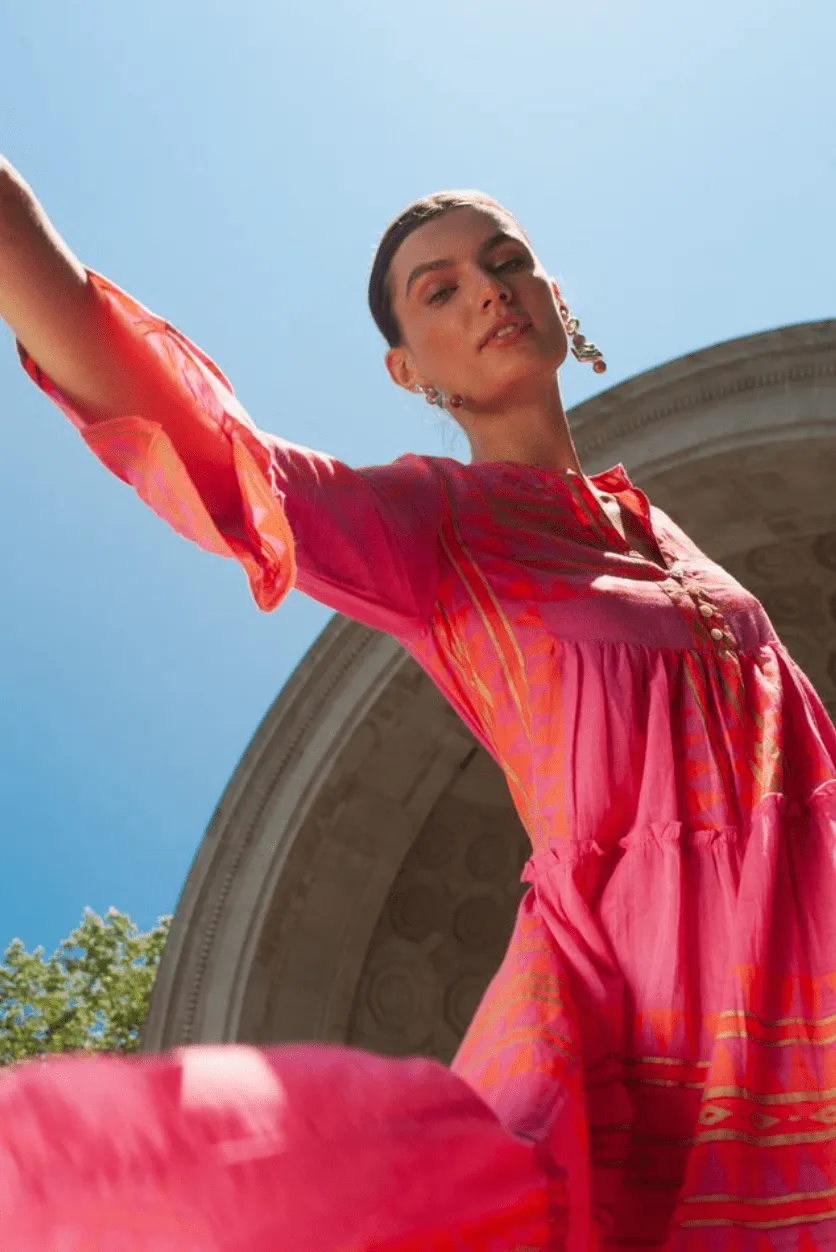 Catalina Long Dress Fuchsia