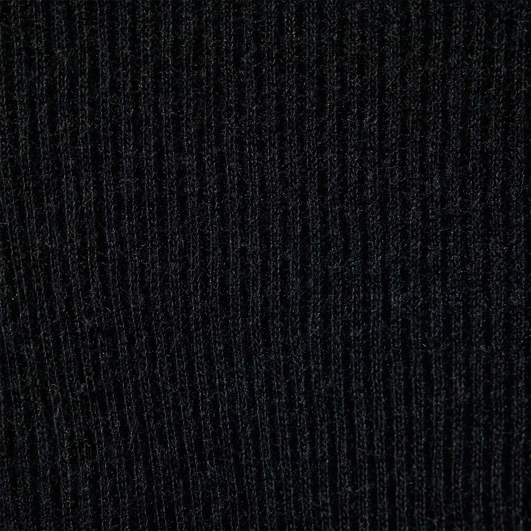 Cotton Cashmere Blend Rib Skirt - Black