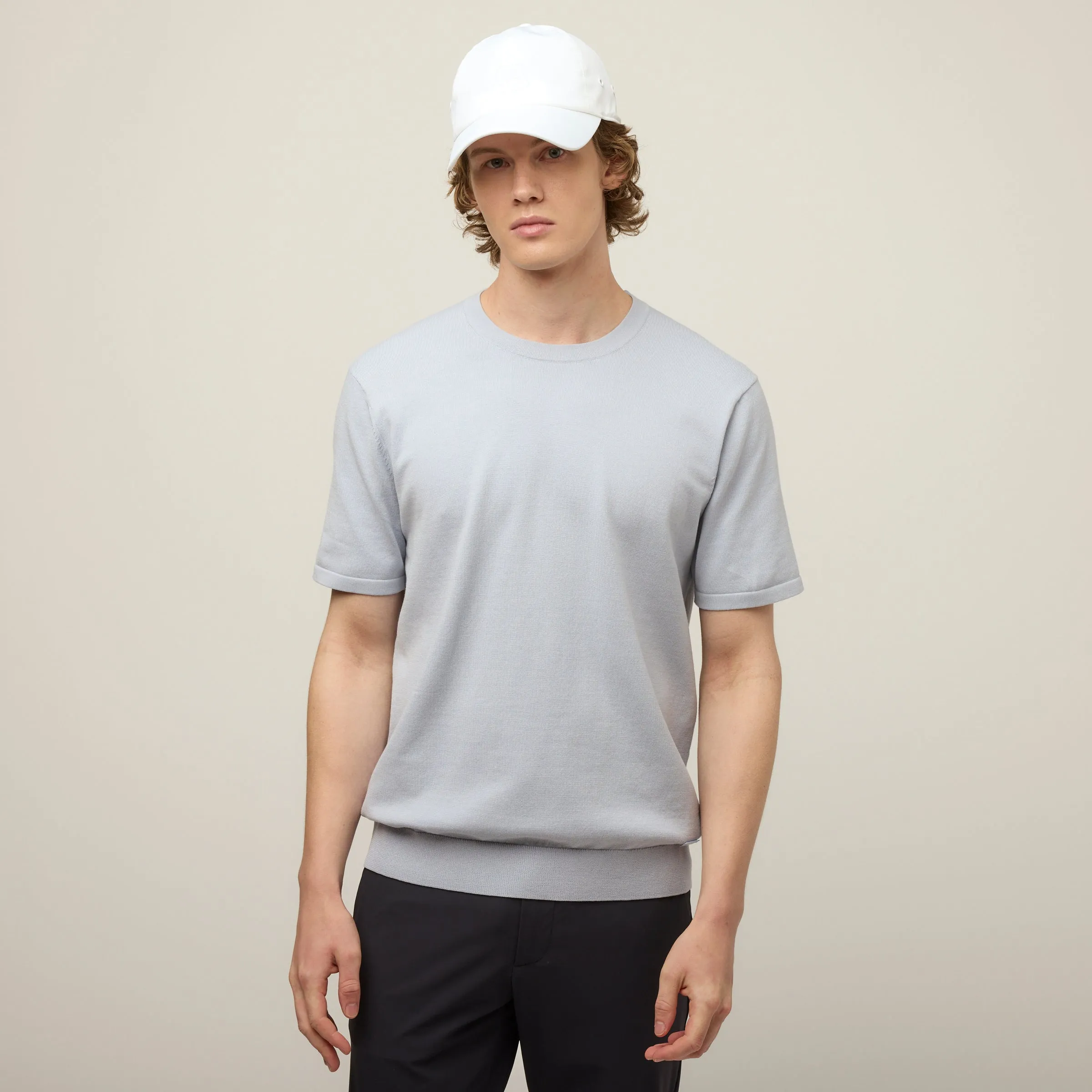 Cotton Nylon Knit Tee