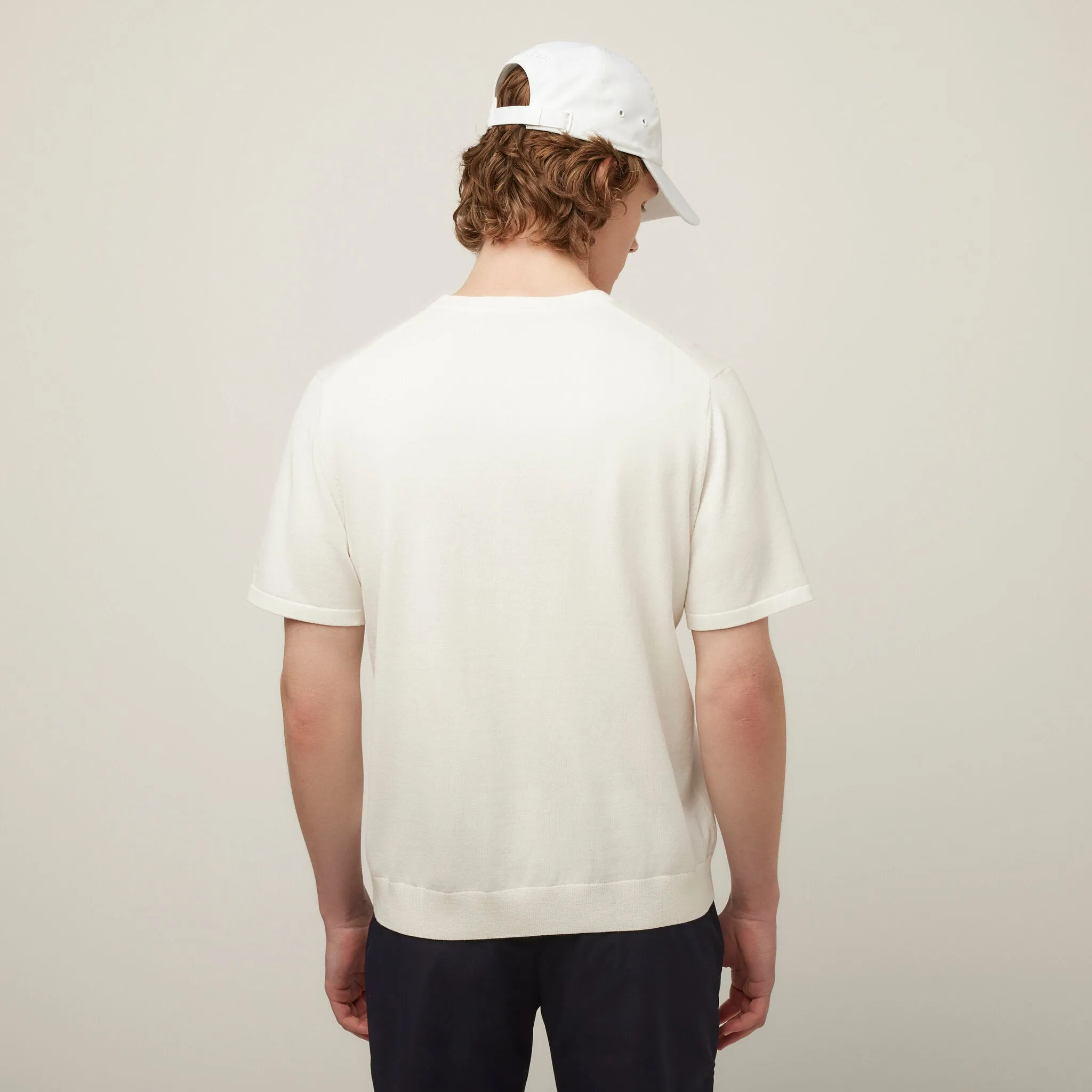 Cotton Nylon Knit Tee