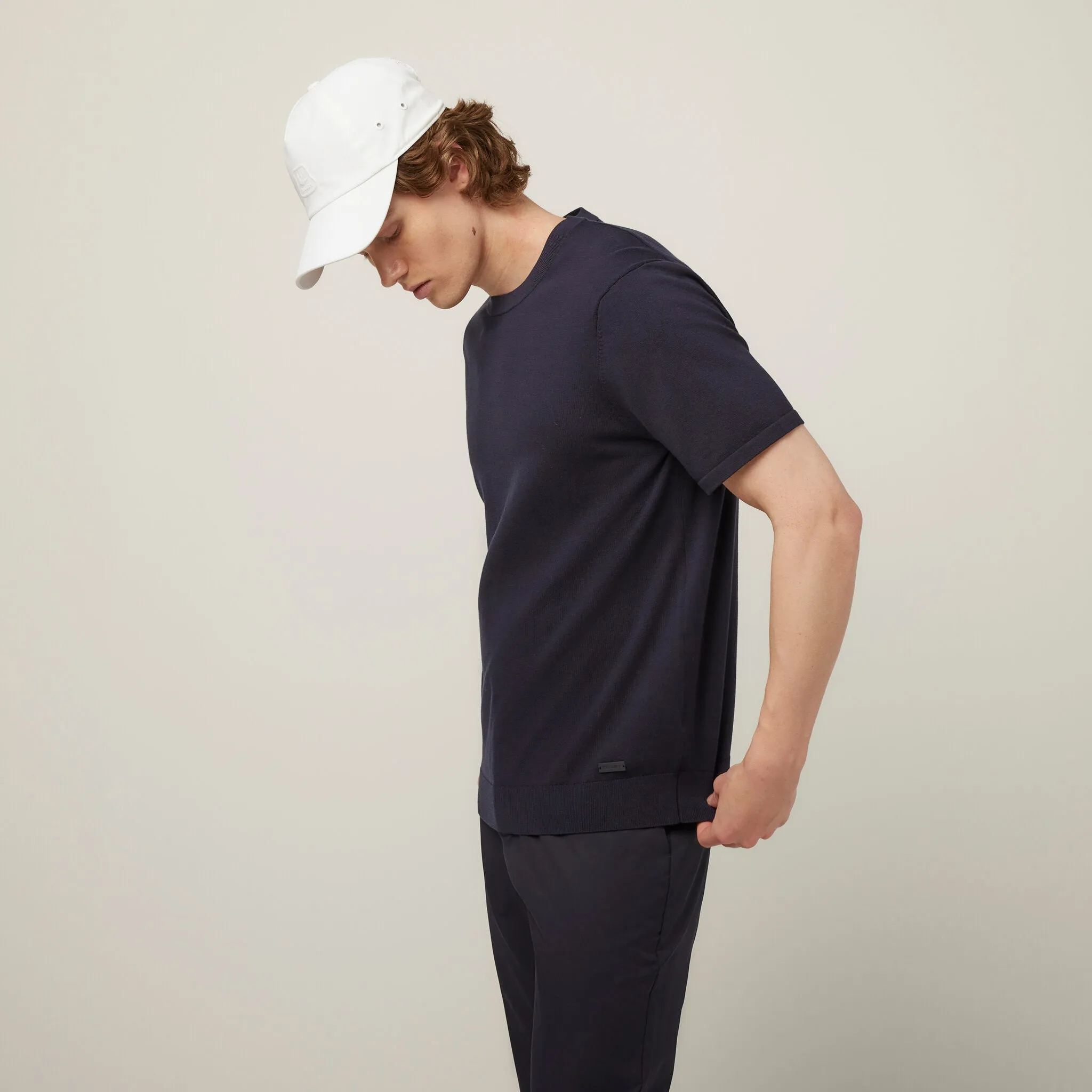 Cotton Nylon Knit Tee