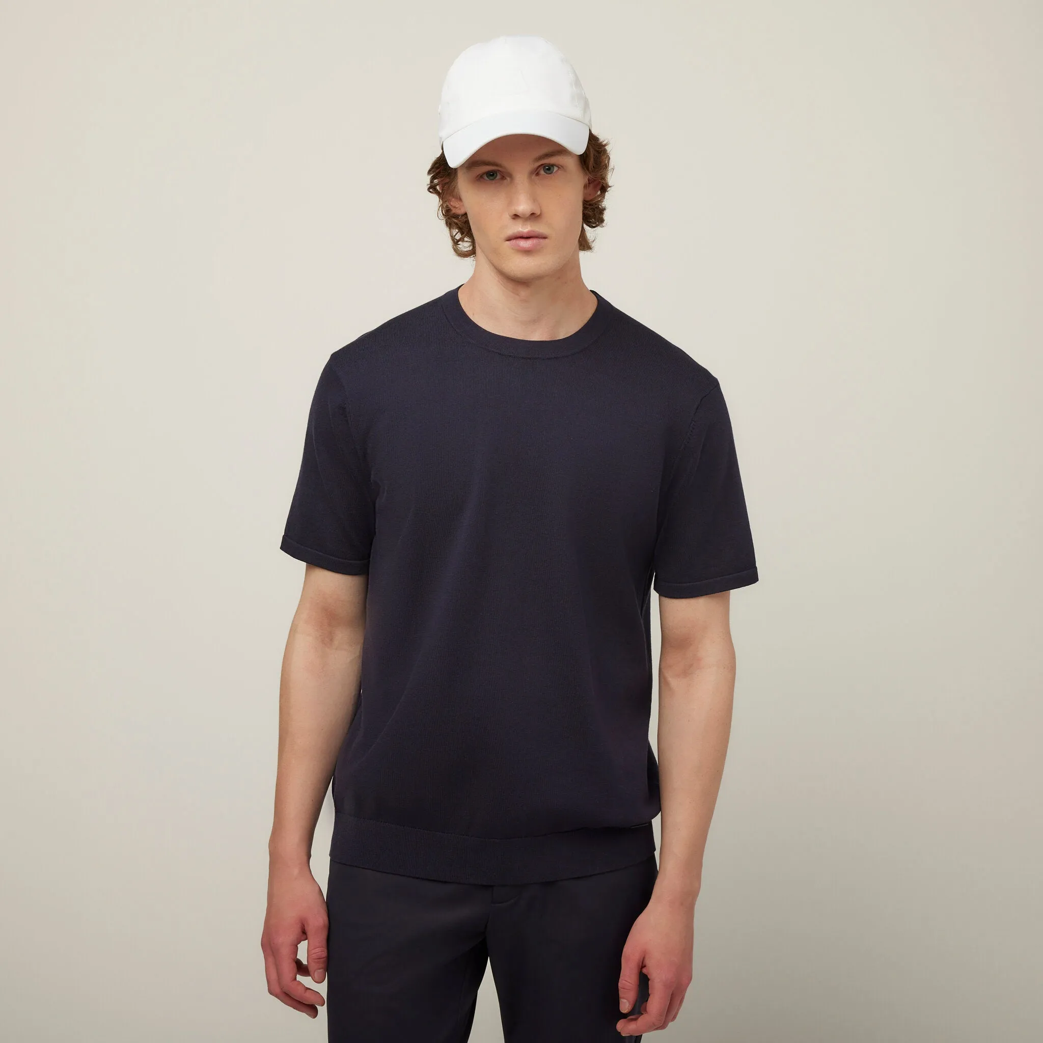 Cotton Nylon Knit Tee