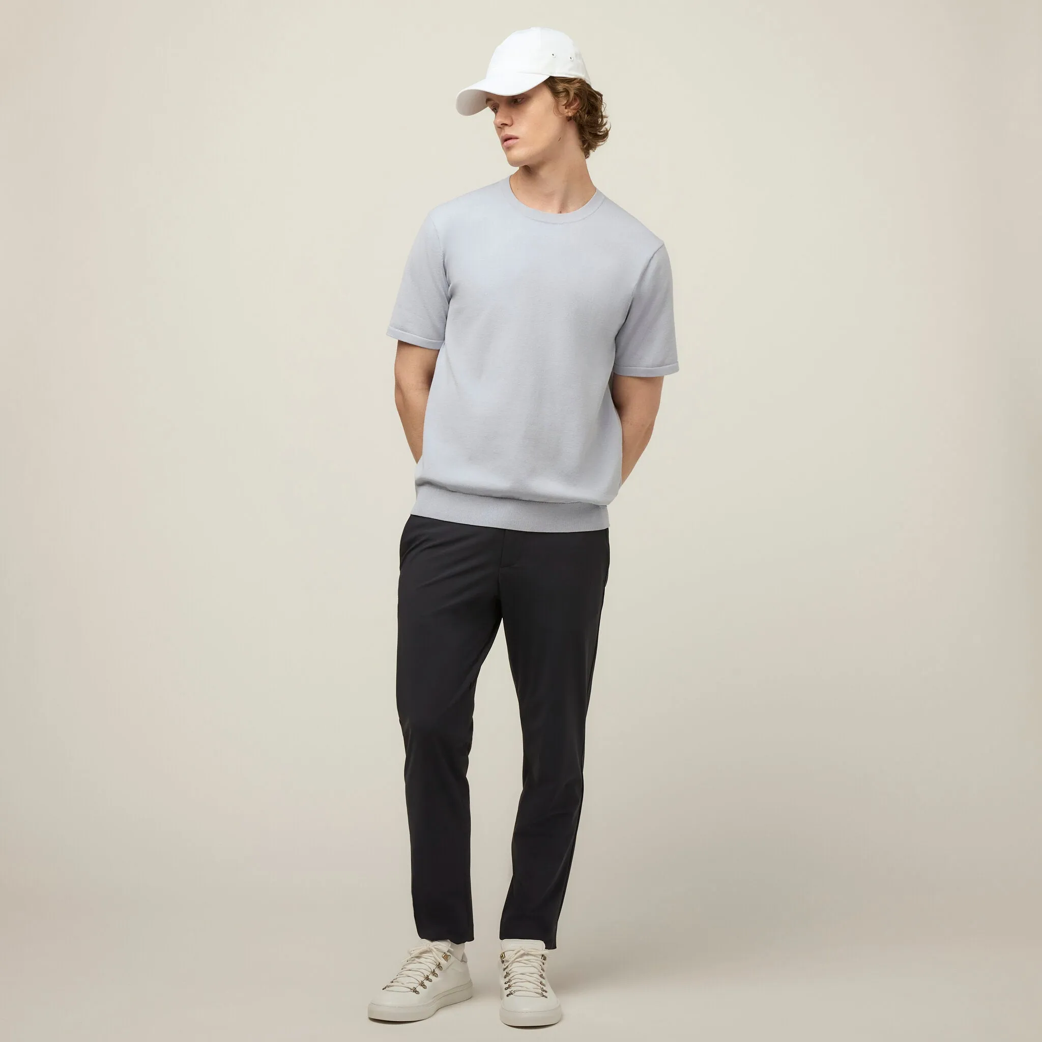 Cotton Nylon Knit Tee