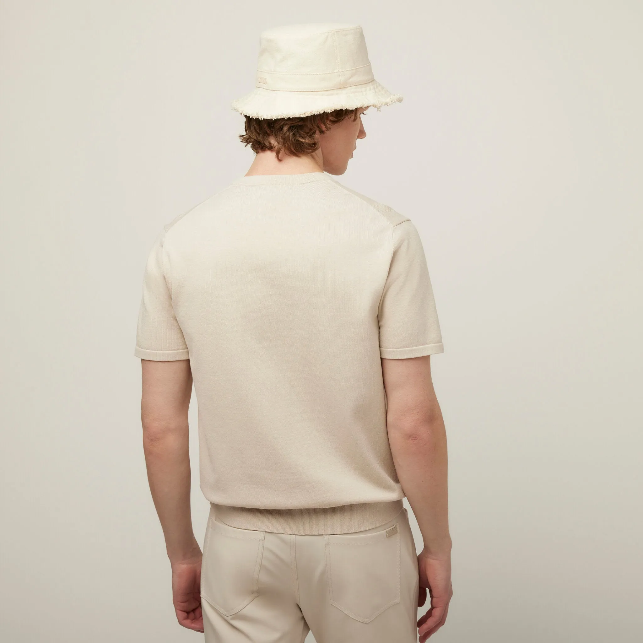 Cotton Nylon Knit Tee
