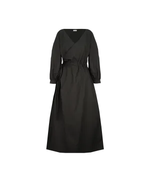 DELILAH WRAP DRESS BLACK