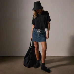 Denim Mini Skirt - Medium Wash