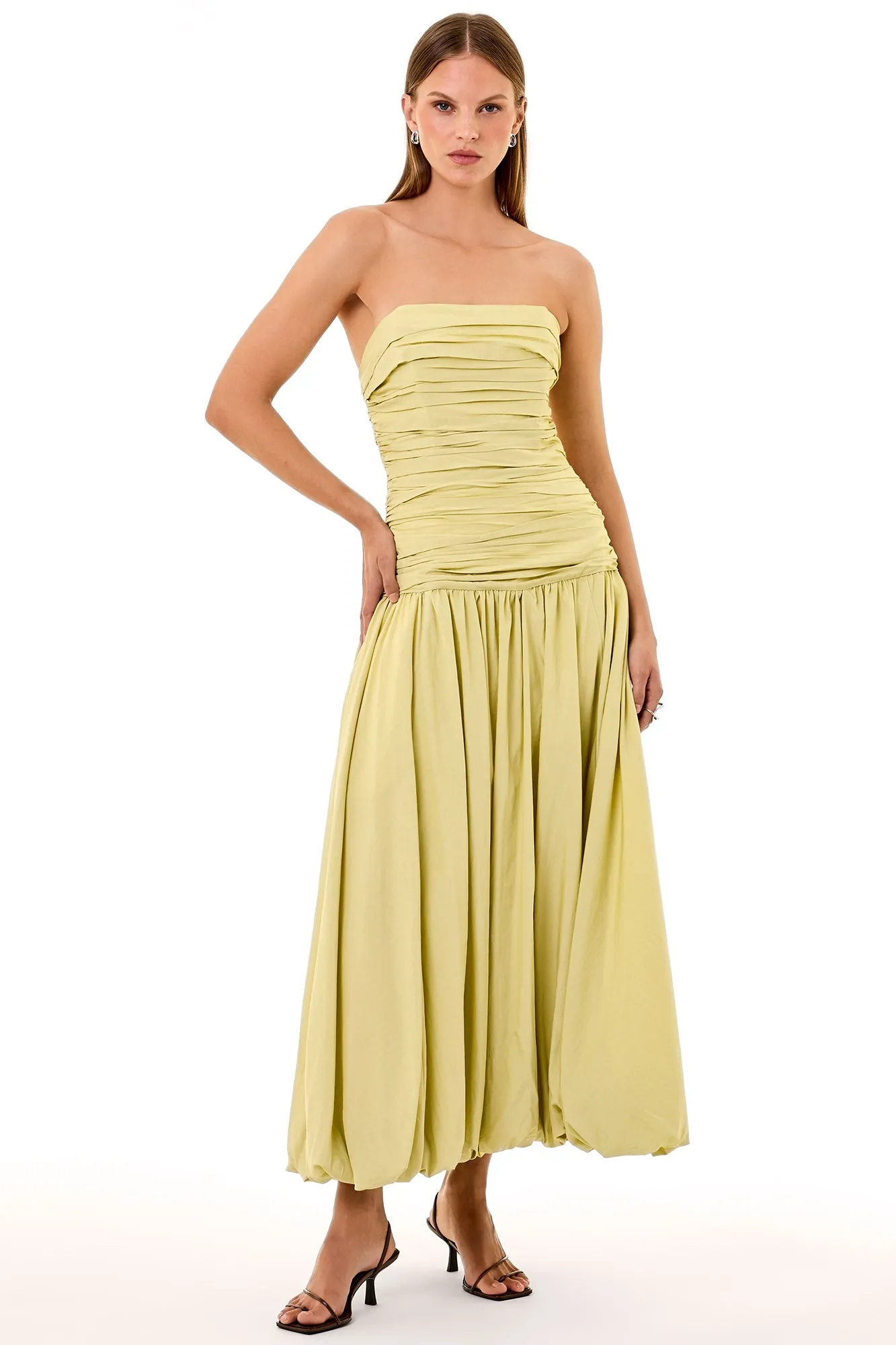 DESPINA DRESS - PISTACHIO