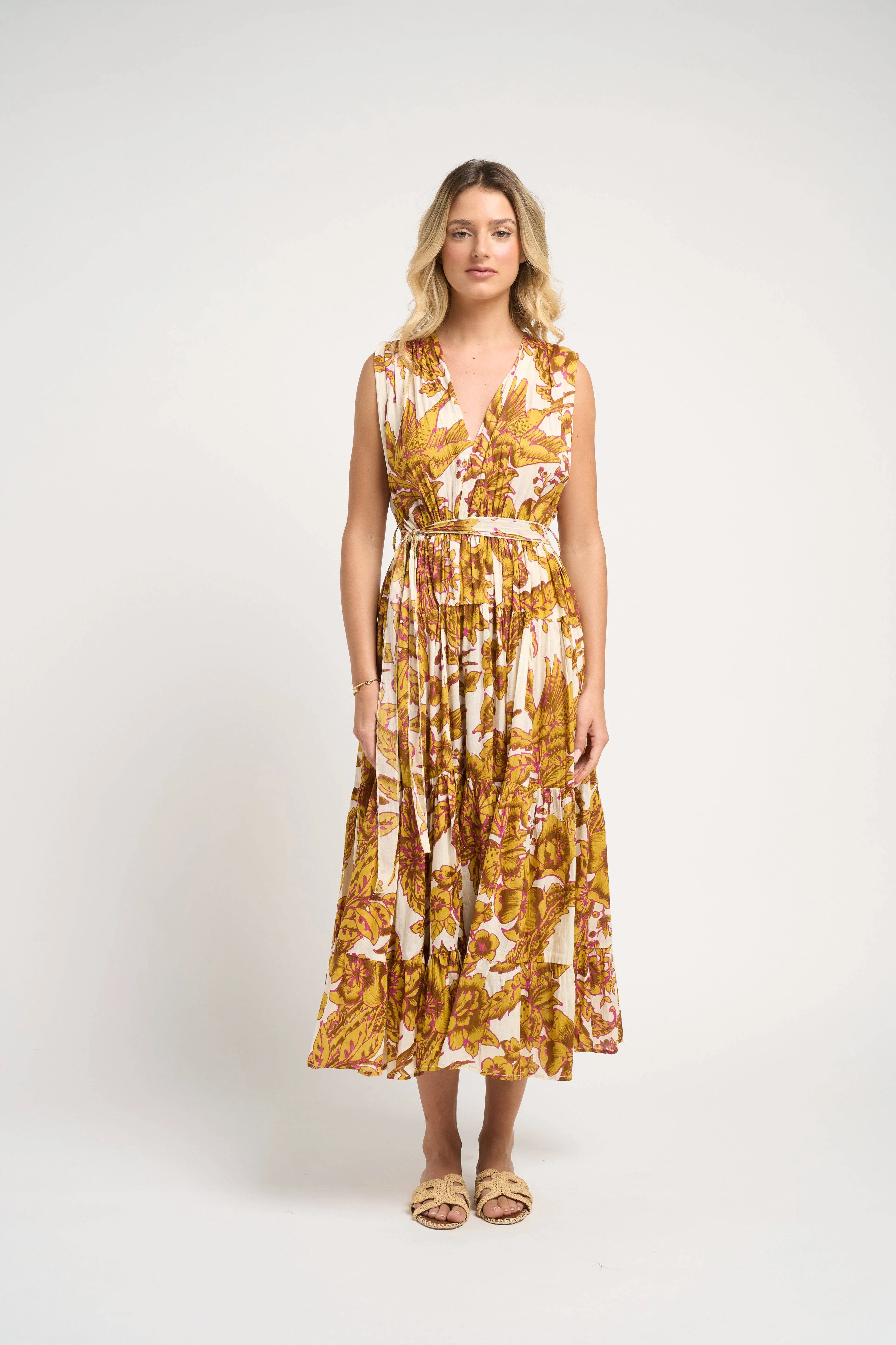 Emilia Dress Off Mustard
