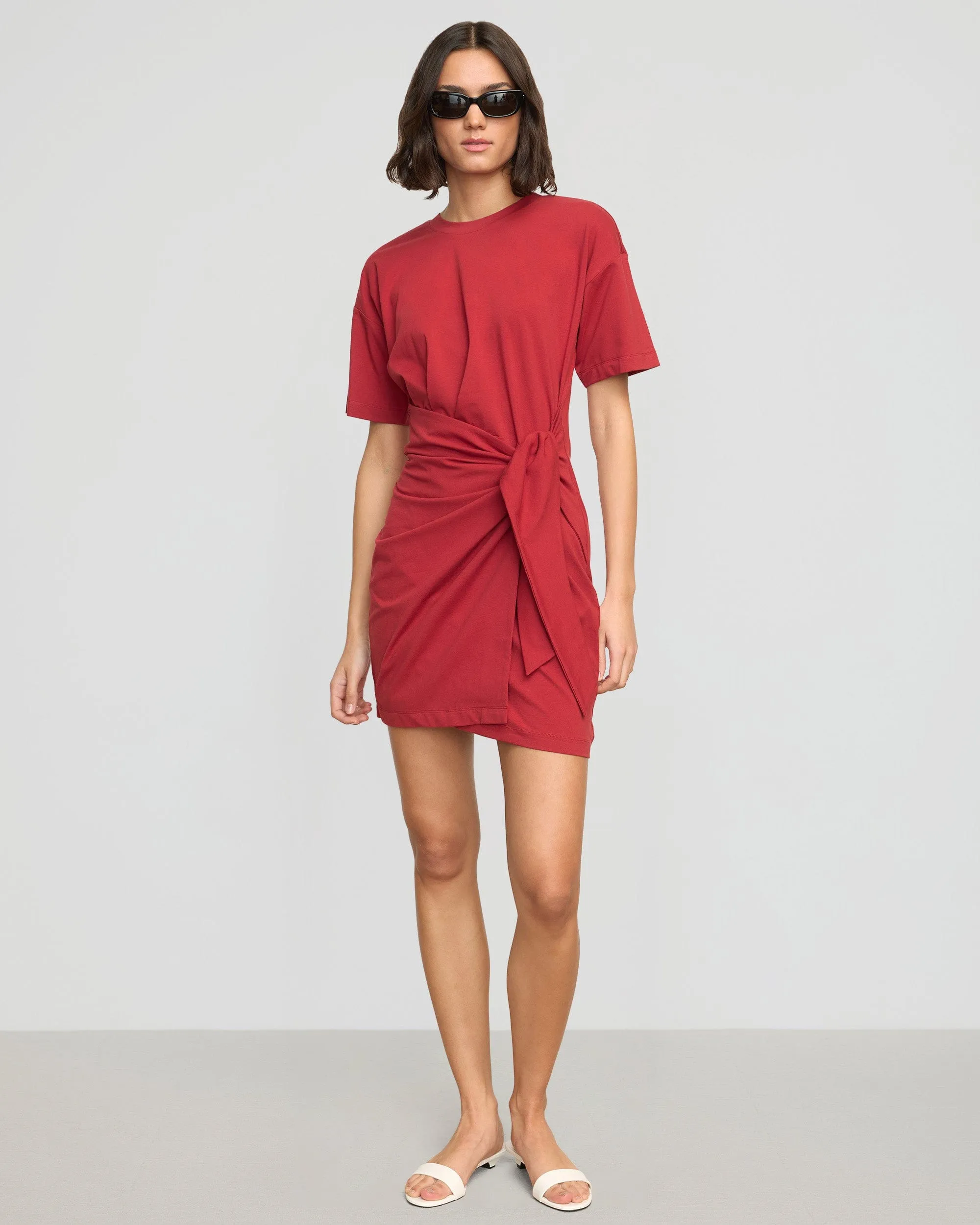 Fallon Organic Cotton T-Shirt Wrap Dress