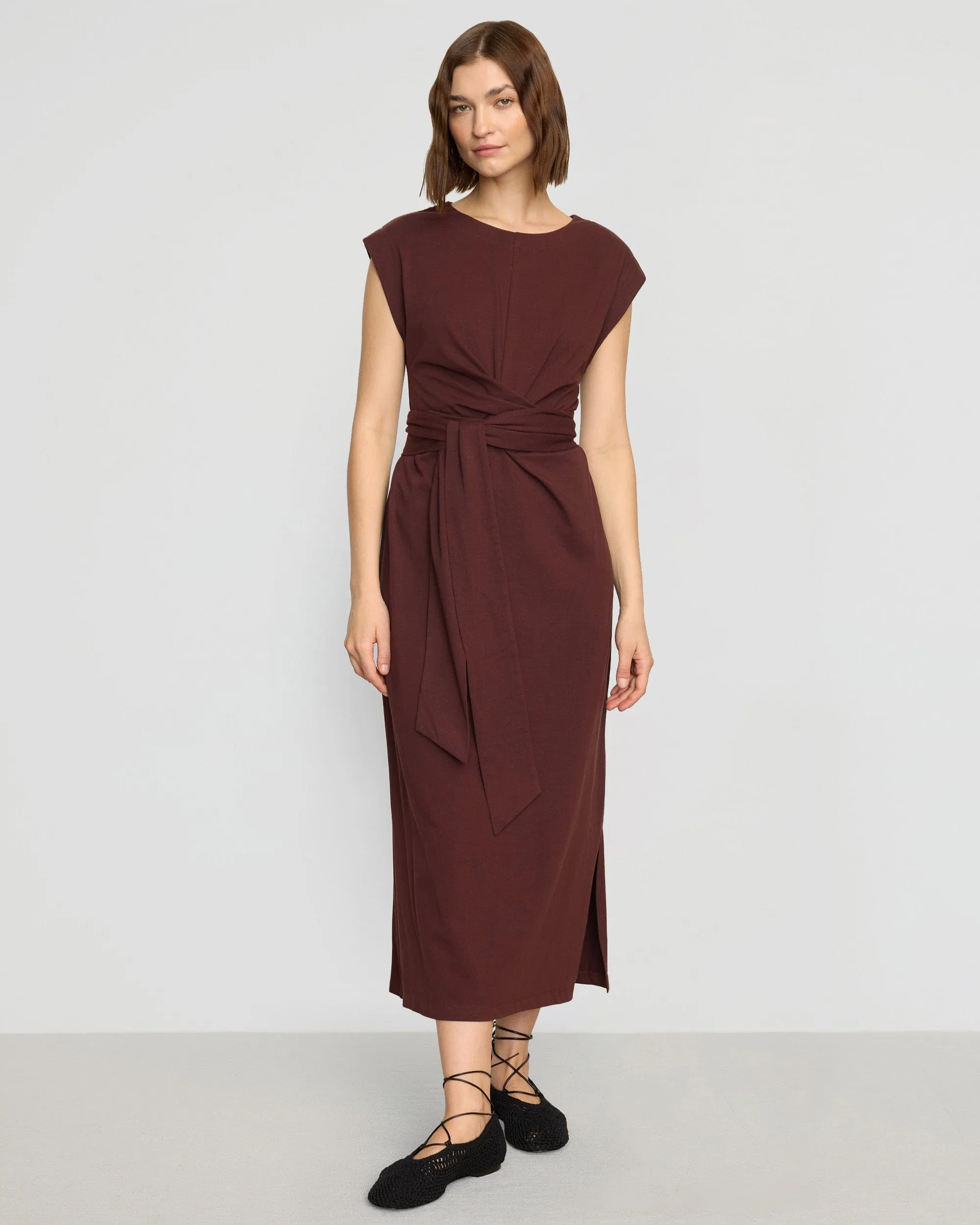 Fei Tie-Front Organic Cotton Dress