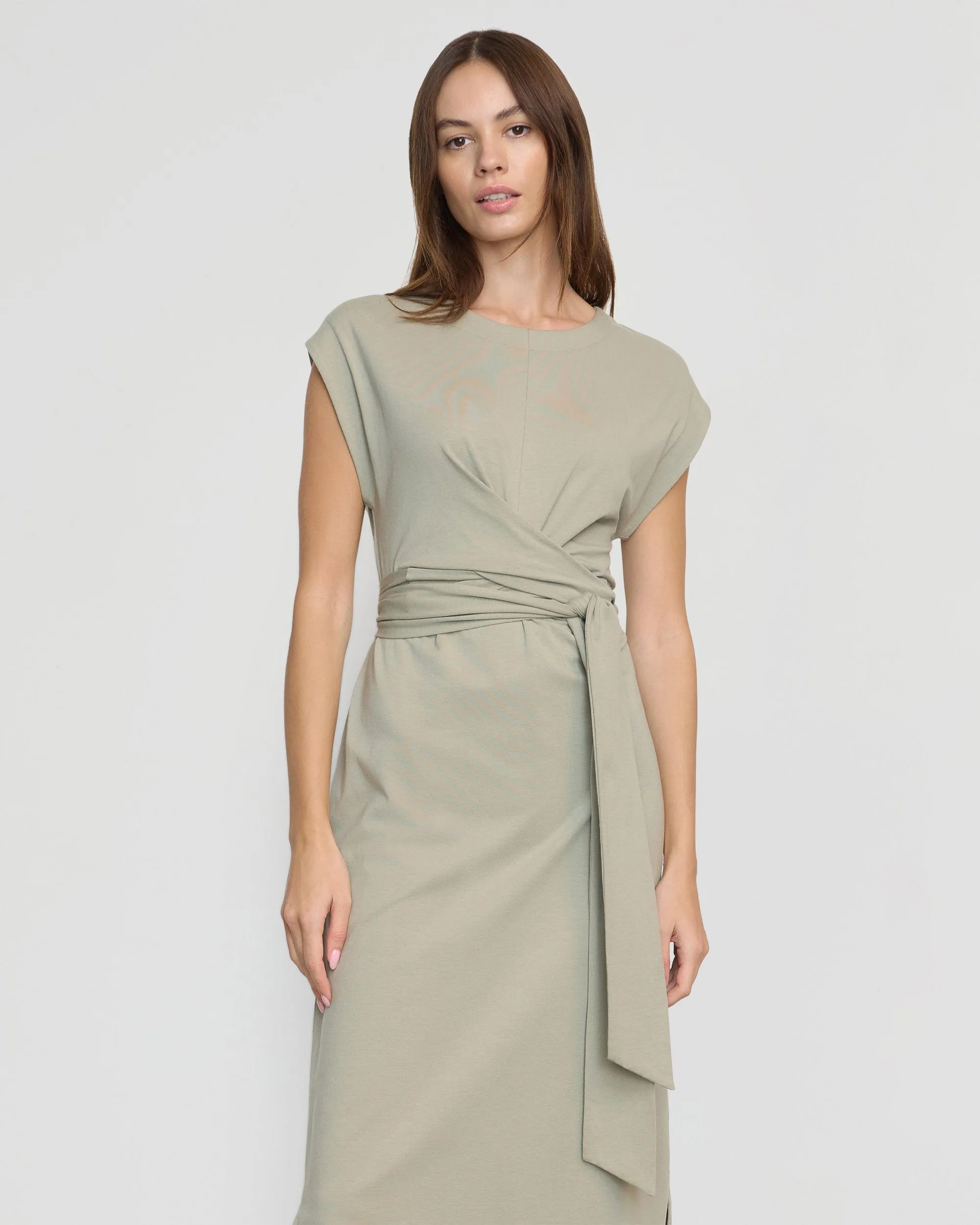 Fei Tie-Front Organic Cotton Dress
