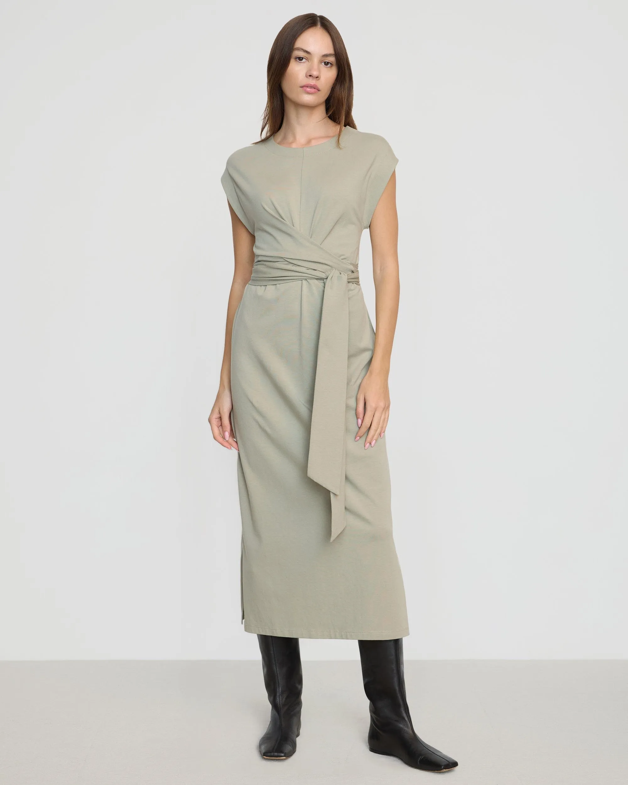 Fei Tie-Front Organic Cotton Dress