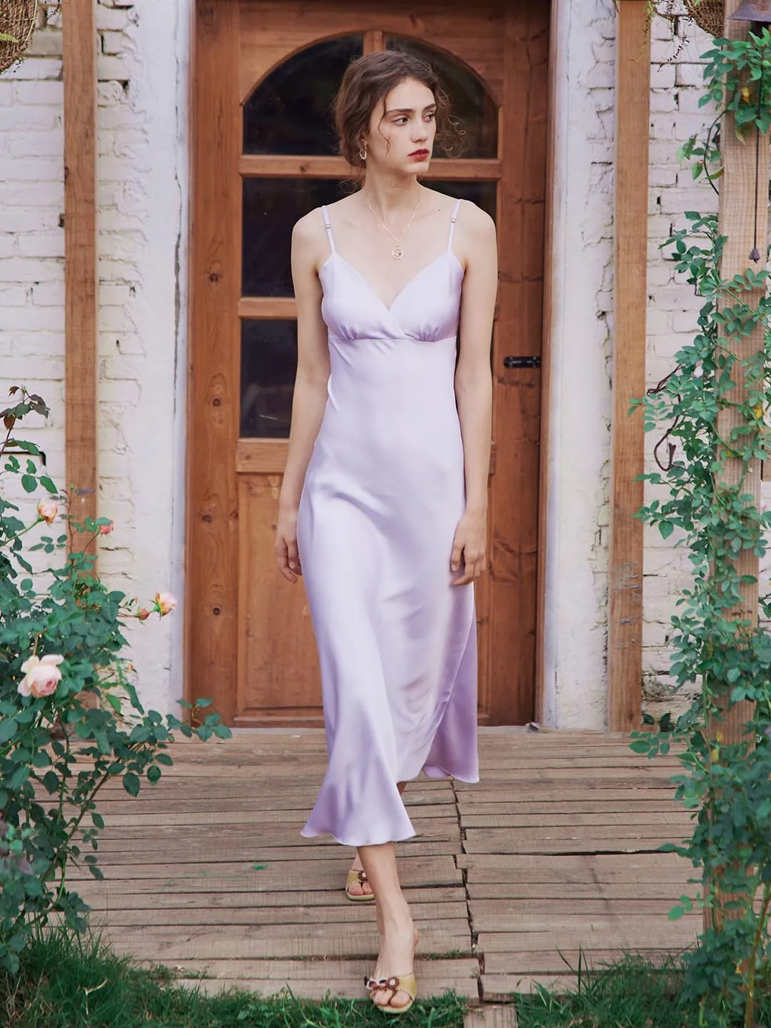 【Final Sale】Kristin French V-Neck Slip Dress