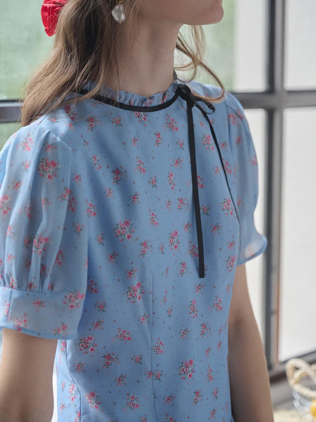 【Final Sale】Remy Wavy Neck Floral Dress
