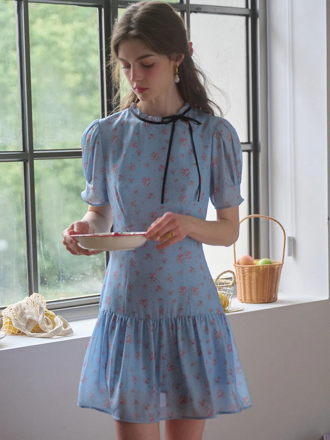 【Final Sale】Remy Wavy Neck Floral Dress