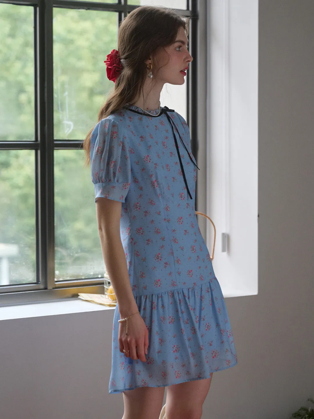 【Final Sale】Remy Wavy Neck Floral Dress