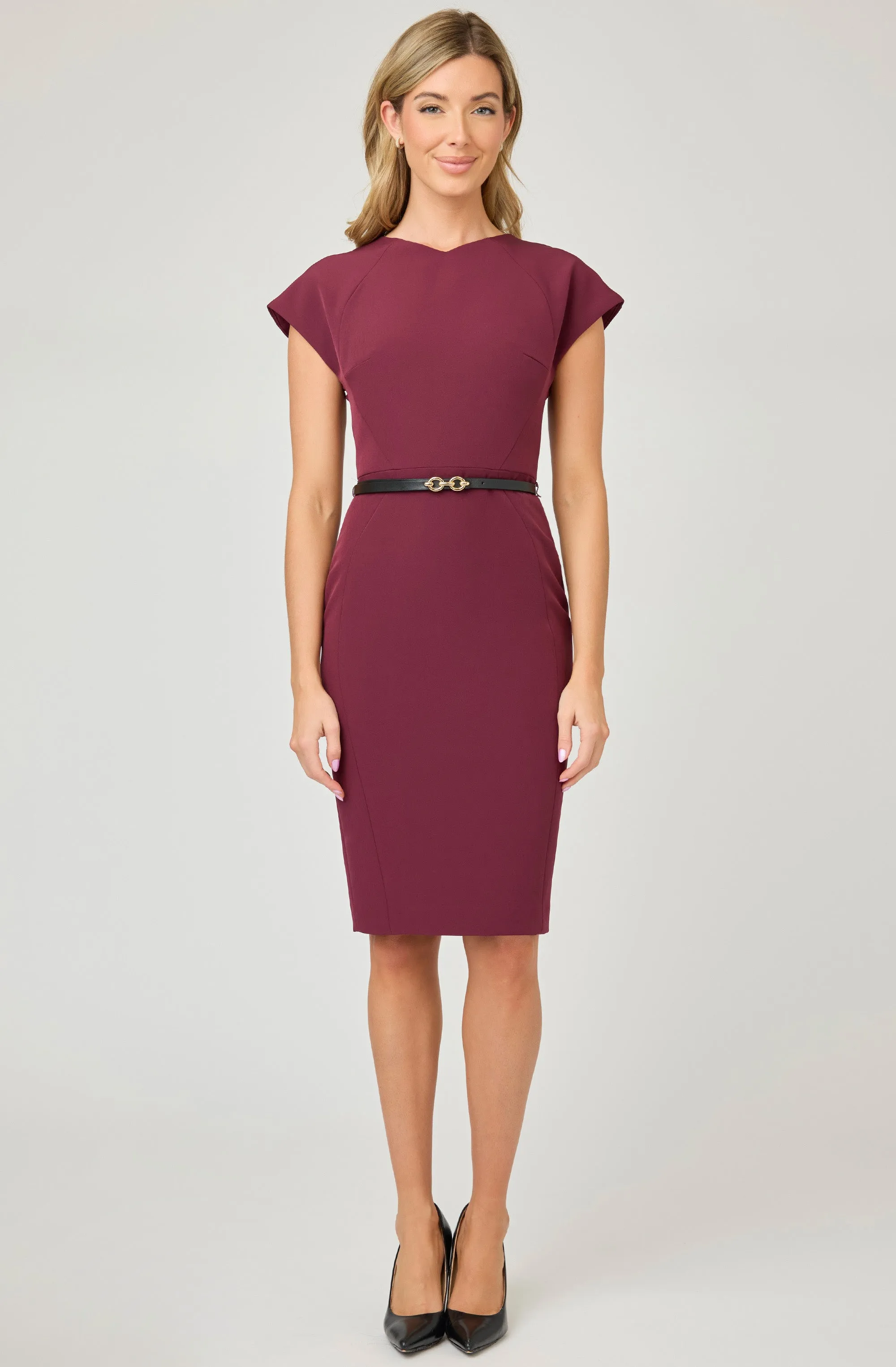 Fitted Dress with belt