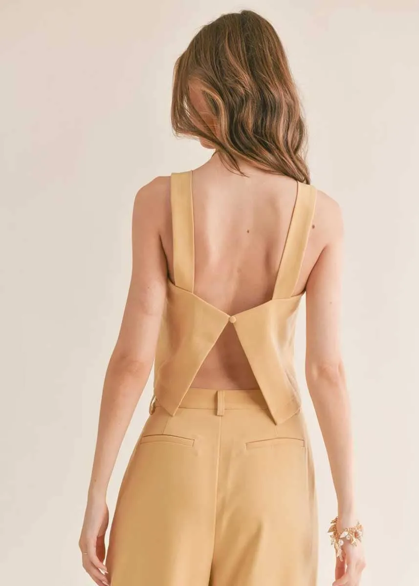 Follow Me Crop Top - Marigold