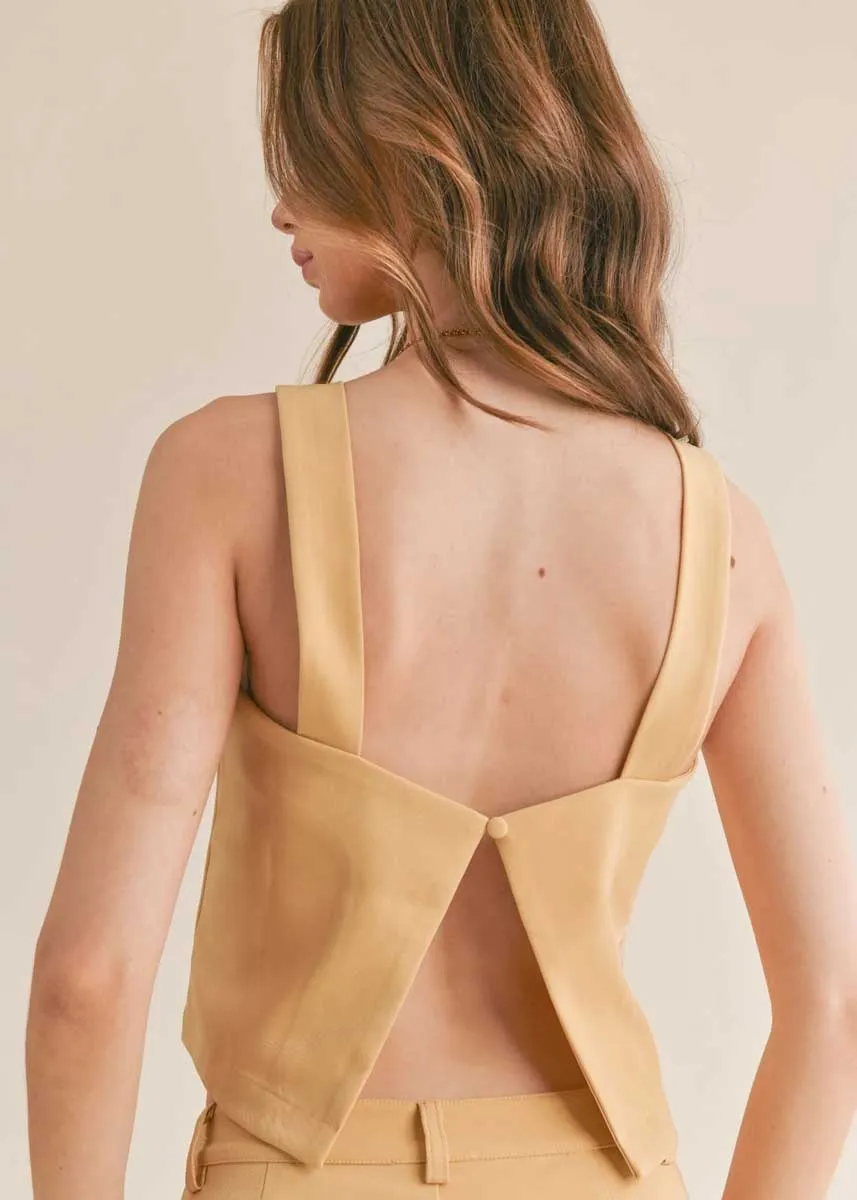 Follow Me Crop Top - Marigold