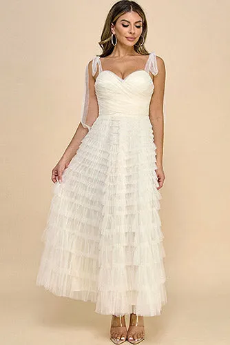 Grace Tulle Dress in Cream