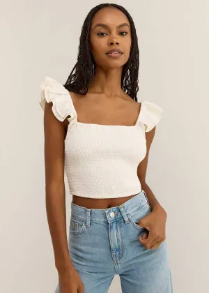Hera Gauze Top - Off White