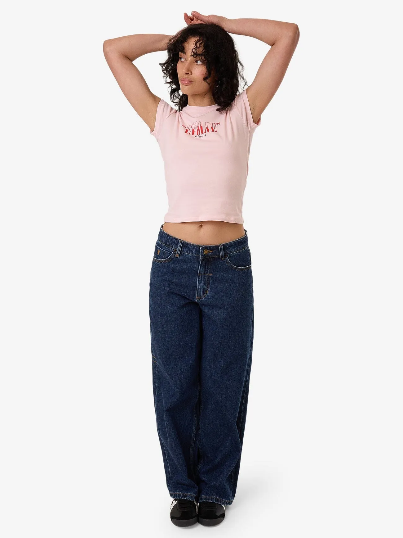 Highly Evolved Club Tee - Barely Pink