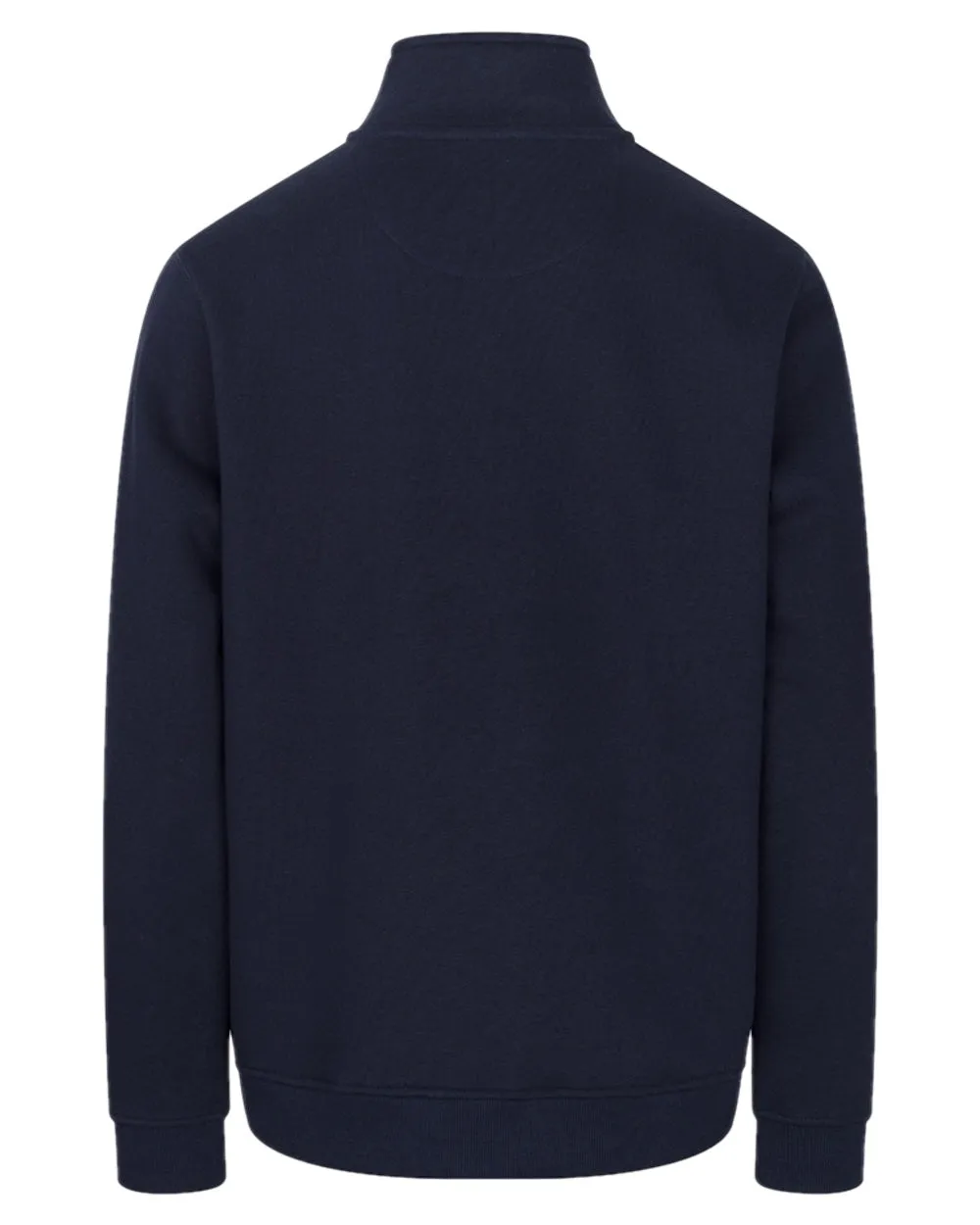 Hoggs of Fife Mens Galloway 1888 Plain Quarter Zip Sweatshirt