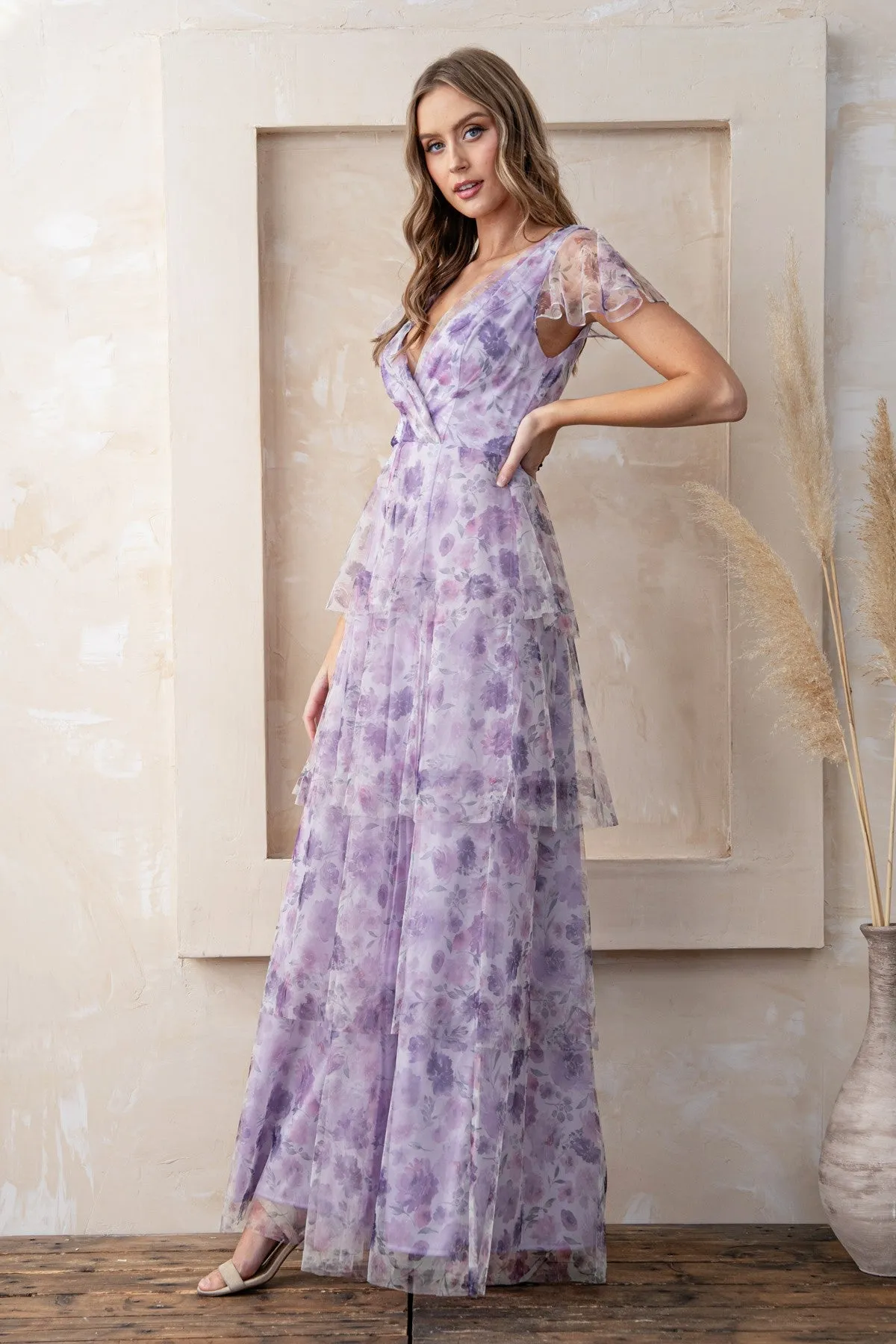 Jane Dress in Lilac Floral