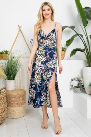 Just Visiting Dress - Blue Floral