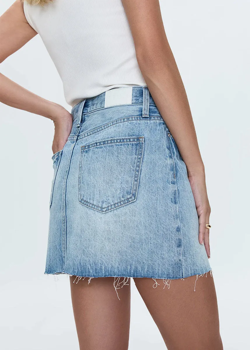 Kat High-Rise Vintage Mini Skirt - Academia