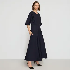 Kiko Kimono-Sleeve Cotton Dress