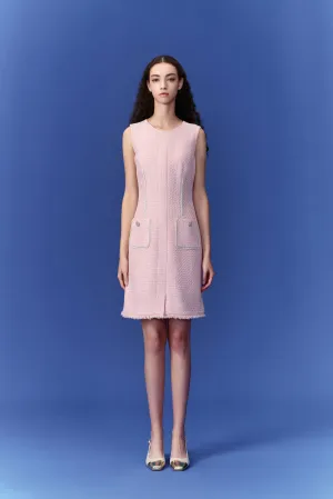 Lady Patch-pocket Sleeveless Dress