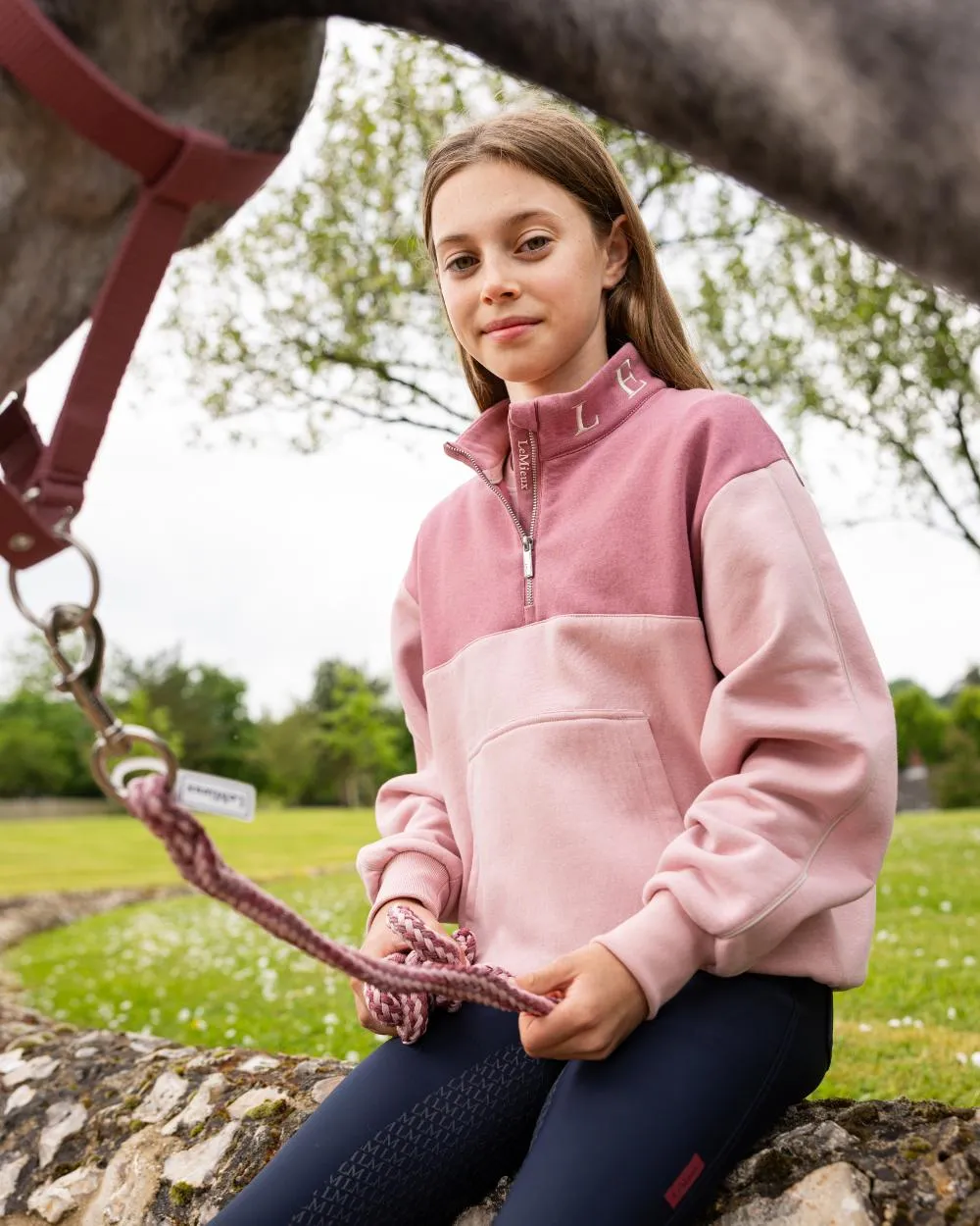 LeMieux Young Rider Kate Quarter Zip Sweater