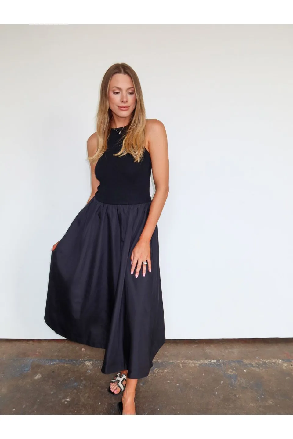 Marlena Mixed Media Dress