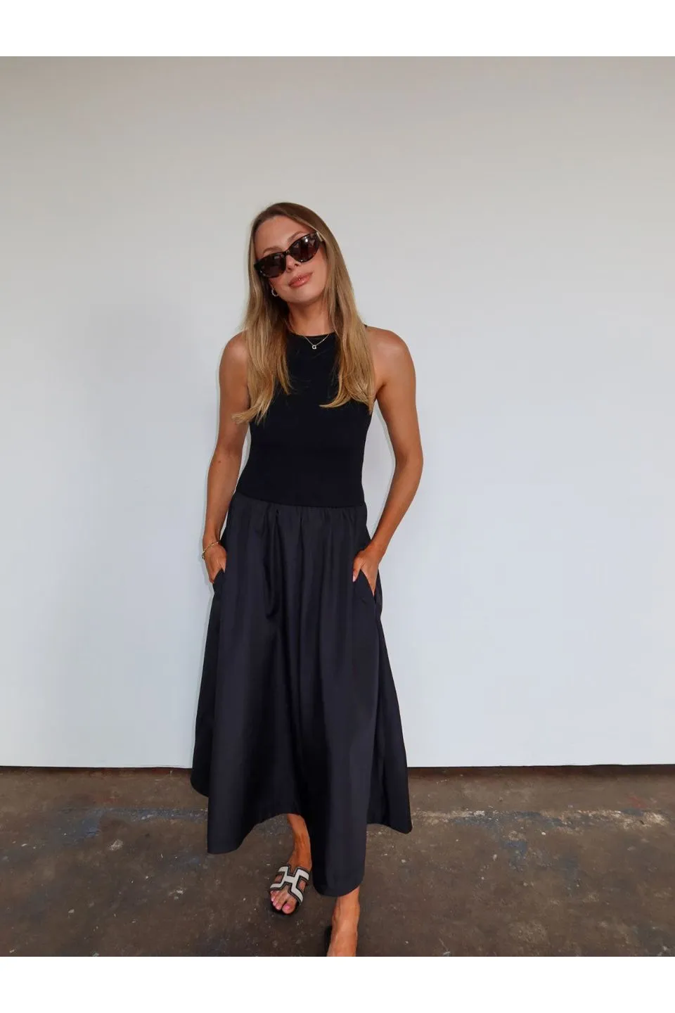 Marlena Mixed Media Dress