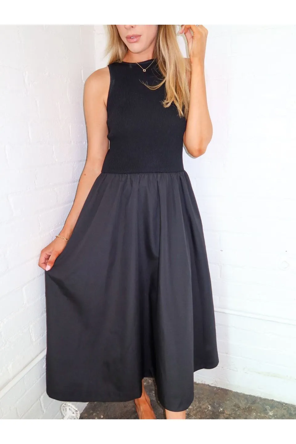 Marlena Mixed Media Dress