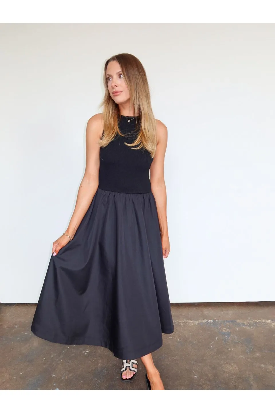 Marlena Mixed Media Dress