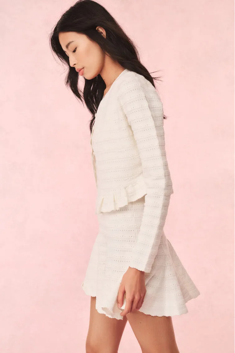 Maryanne Knit Mini Dress - IVORY