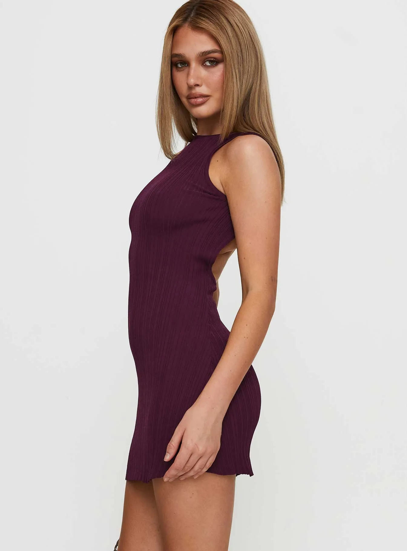 Mayok Mini Dress Plum
