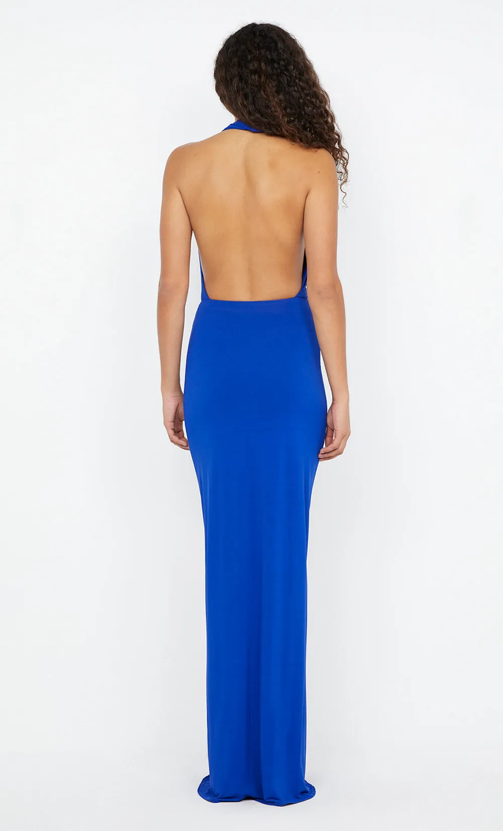 NESSIE COWL NECK MAXI DRESS - ULTRAMARINE BLUE