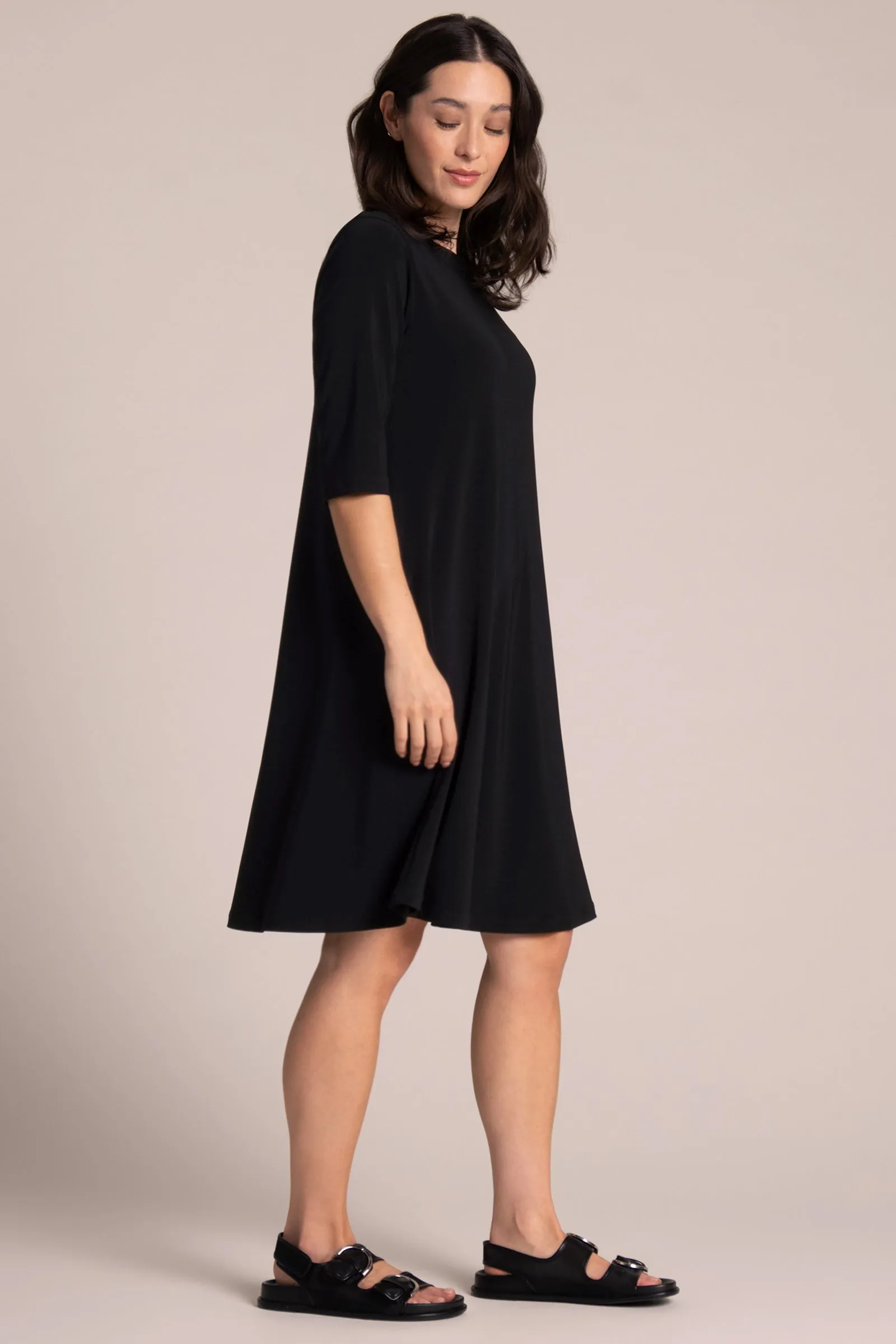Nu Trapeze Dress | Black